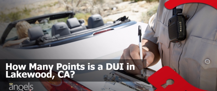 How many points is a DUI in Lakewood, CA?